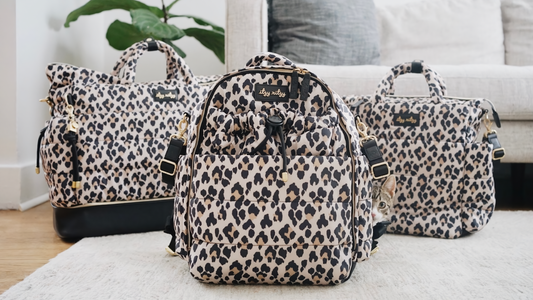  Itzy Ritzy Tote, Backpack, and Messenger bag in Leopard print
