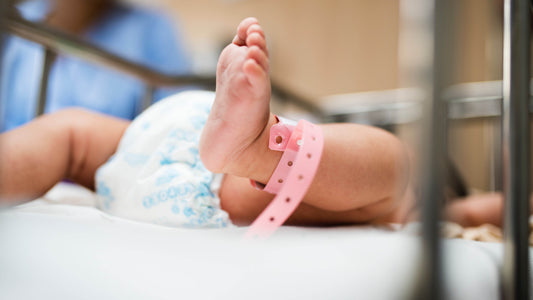 Newborn baby's foot.