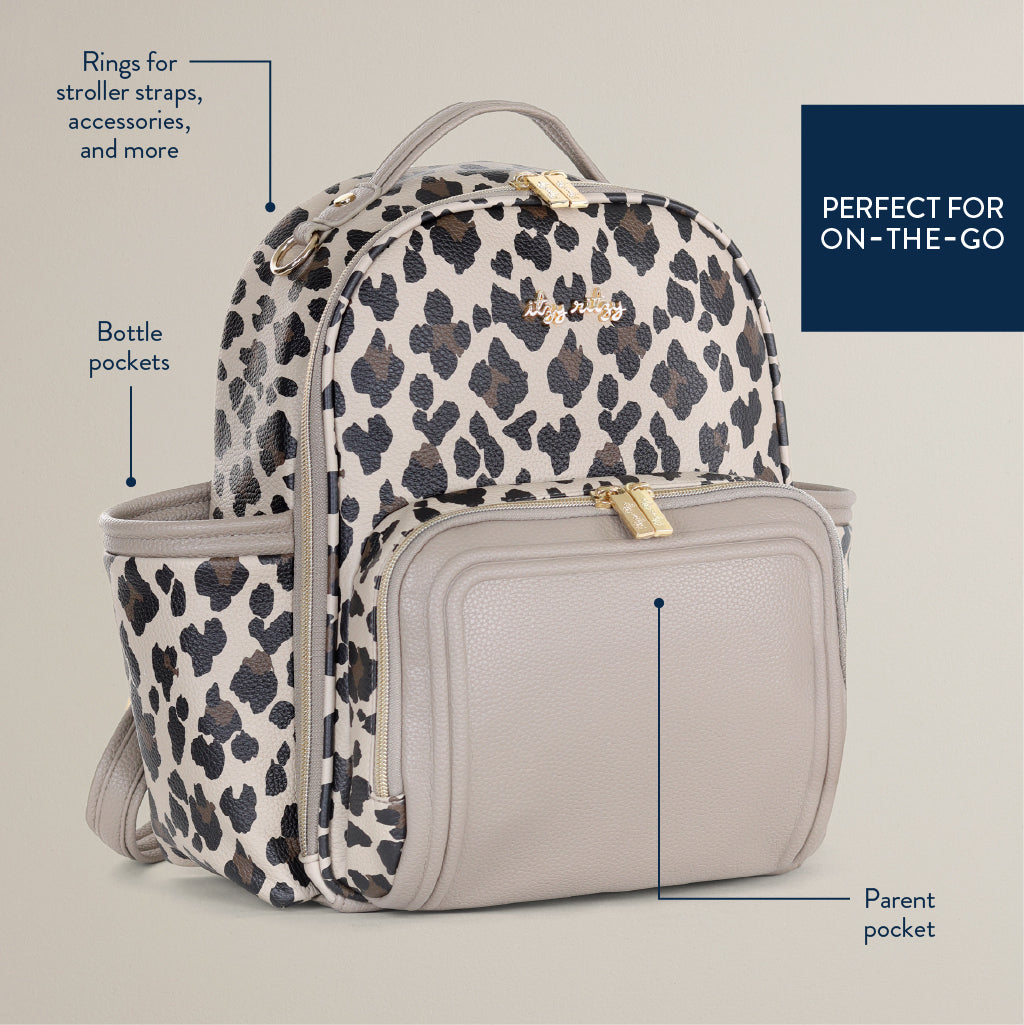 Itzy Mini Plus ™ Diaper Bag Diaper Bag ItzyRitzy Leopard