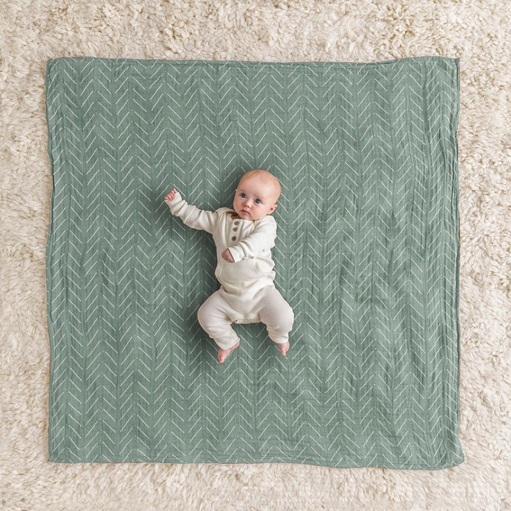 Breastfeeding Boss™ A Multitasking Must-Have for Nursing, Swaddling & More Nursing Cover Itzy Ritzy Sage Mudcloth