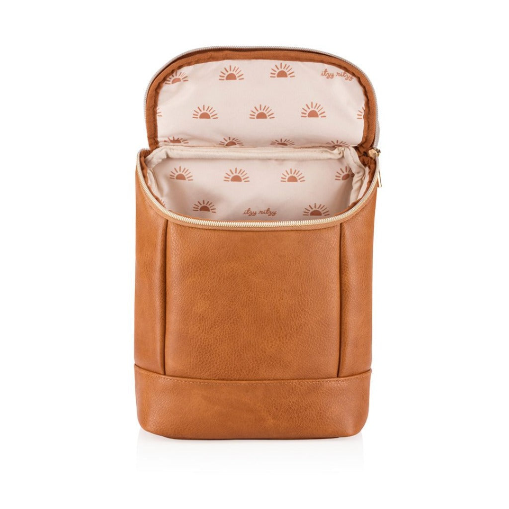 Chill Like A Boss™ Bottle Bag - Ships Week of 1/25 Bottle Bag Itzy Ritzy Cognac