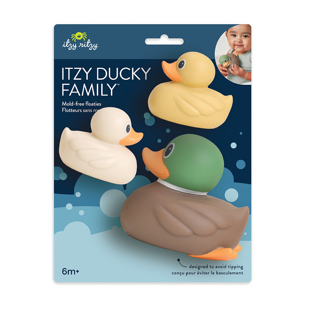 Itzy Ducky Family™ Bath Toy Set Mallard Family
