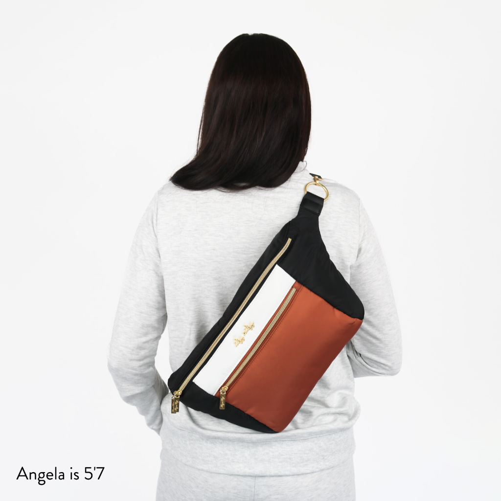 Pre-Order Ritzy Pack™ Fanny Pack & Crossbody Diaper Bag - Coffee & Cream