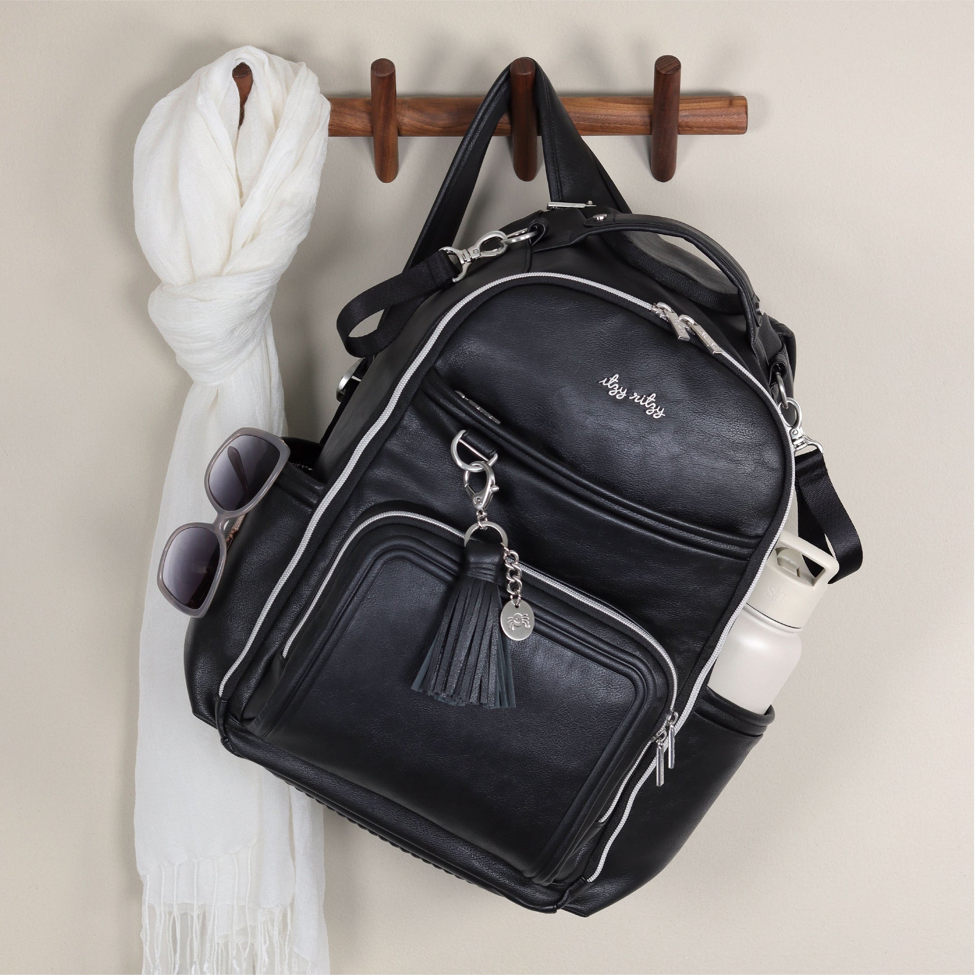 Boss Plus™ Large Diaper Bag Backpack Noir