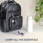 Boss Plus™ Large Diaper Bag Backpack Noir