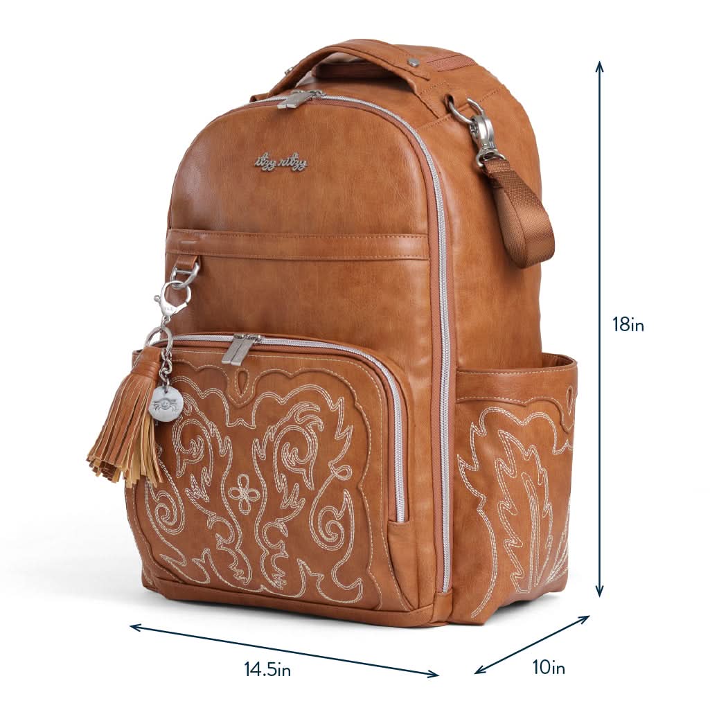 cheap leather backpack diaper bag Itzy Ritzy Boss Plus