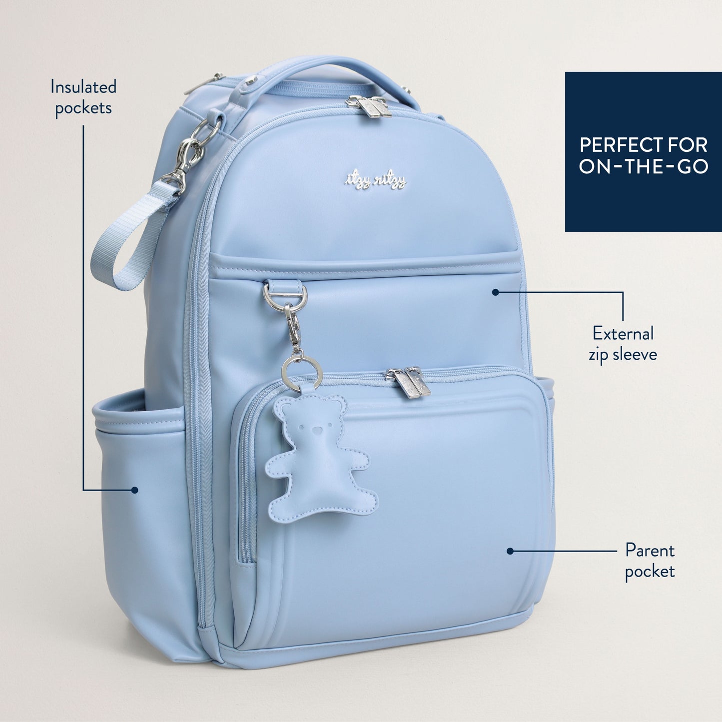 Teddy Blue Diaper Bag Bundle