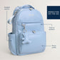 Boss Plus™ Large Diaper Bag Backpack Teddy Blue