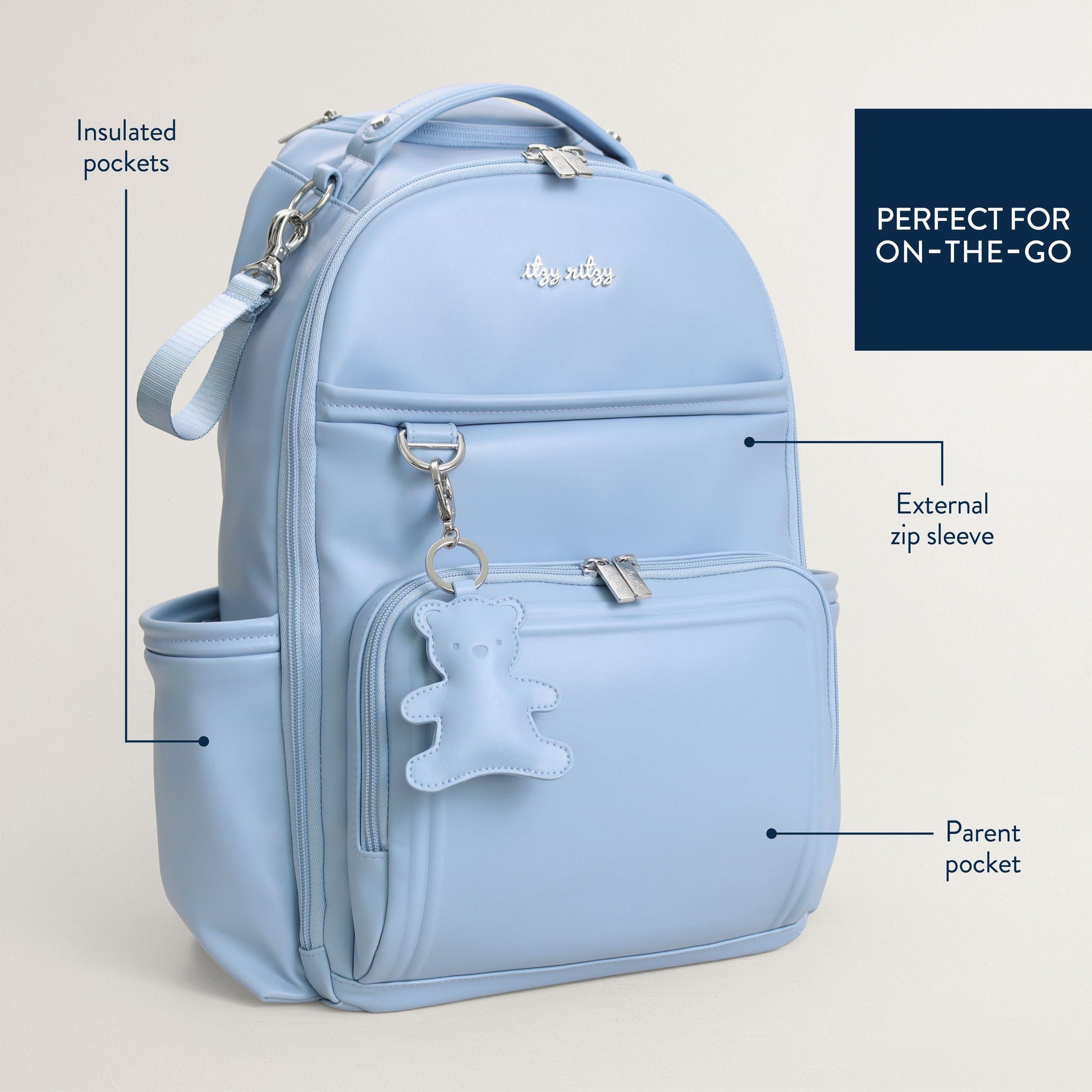 dasein patent leather zip around backpack Diaper Backpack Stylish & Functional Bag Itzy Ritzy®
