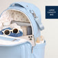 Boss Plus™ Large Diaper Bag Backpack Teddy Blue