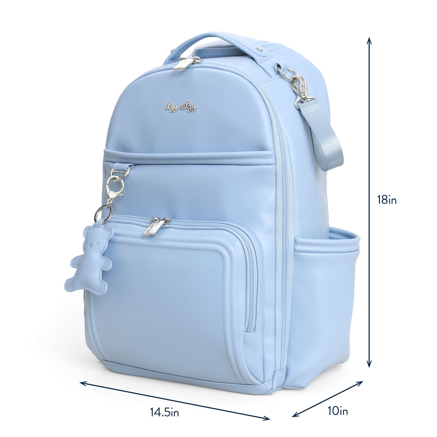 Boss Plus™ Large Diaper Bag Backpack Teddy Blue