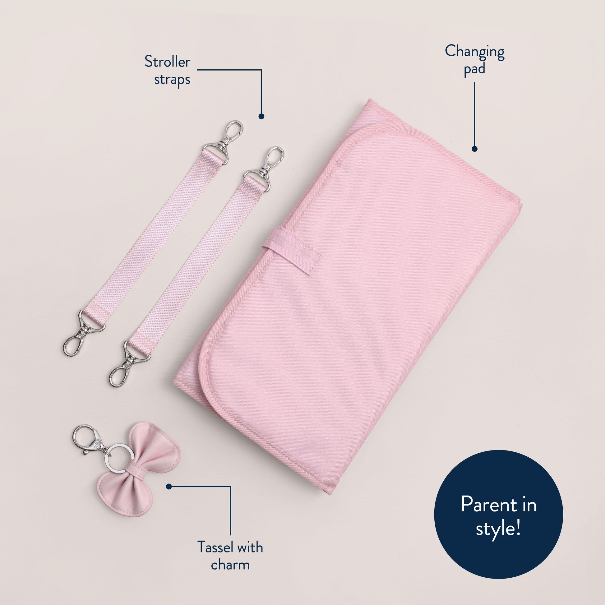 Boss Plus™ Large Diaper Bag Backpack Ribbons & Roses