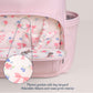 Boss Plus™ Large Diaper Bag Backpack Ribbons & Roses