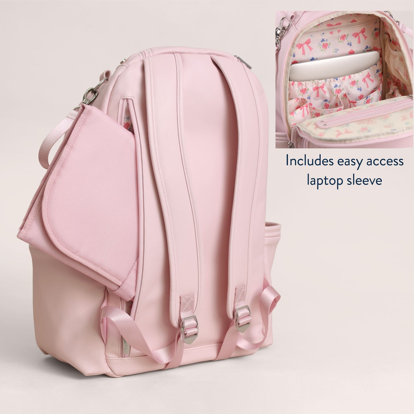 Boss Plus™ Large Diaper Bag Backpack Ribbons & Roses