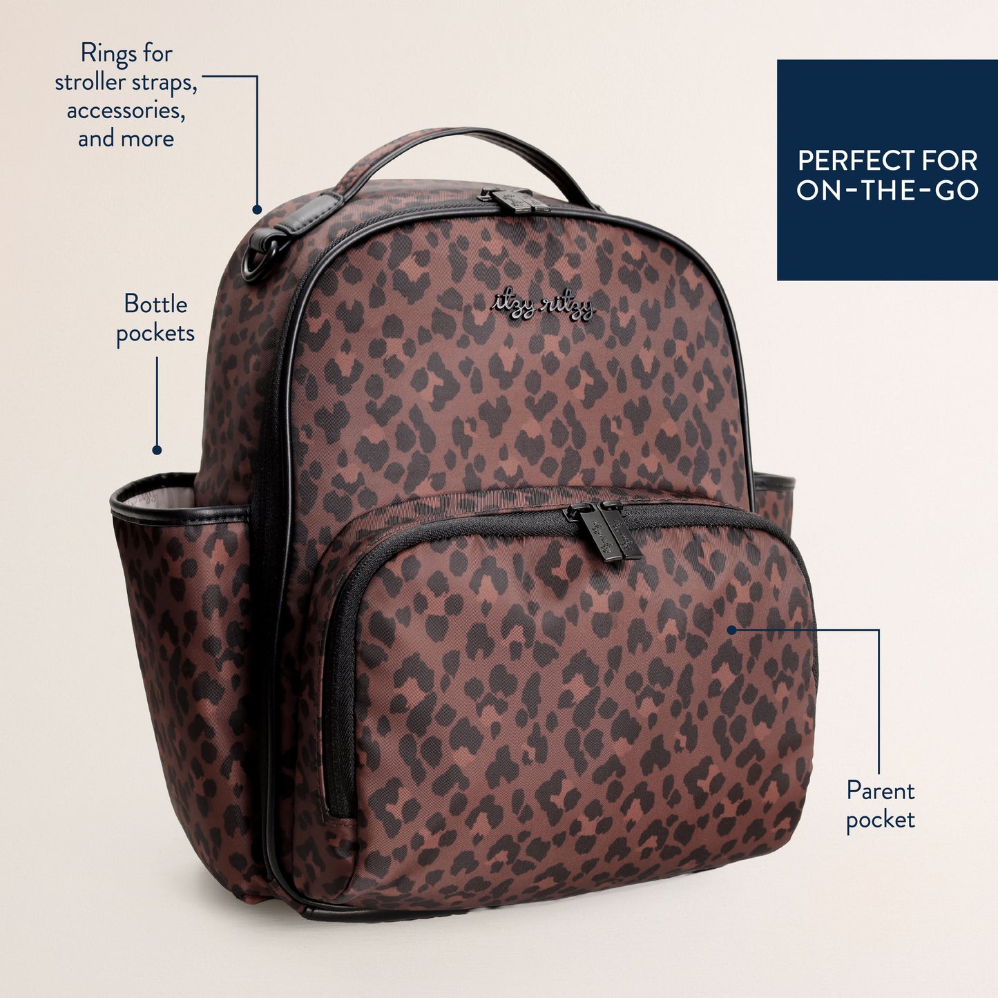 Itzy Mini Plus™ Diaper Bag Leopard