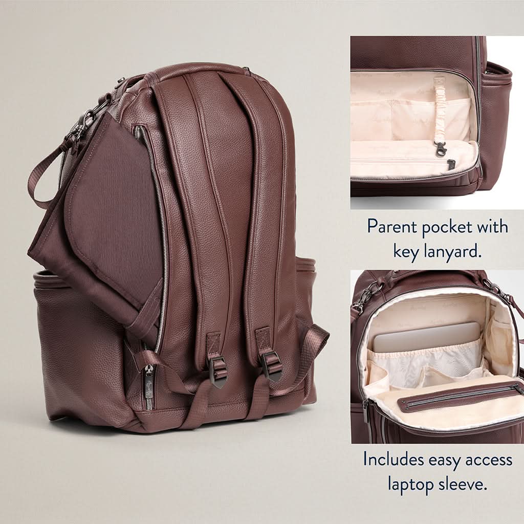 Boss Plus™ Large Diaper Bag Backpack Espresso