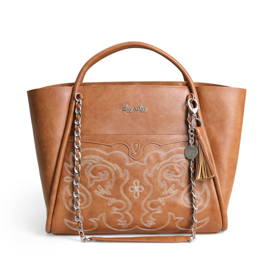 Boss Tote - Saddle