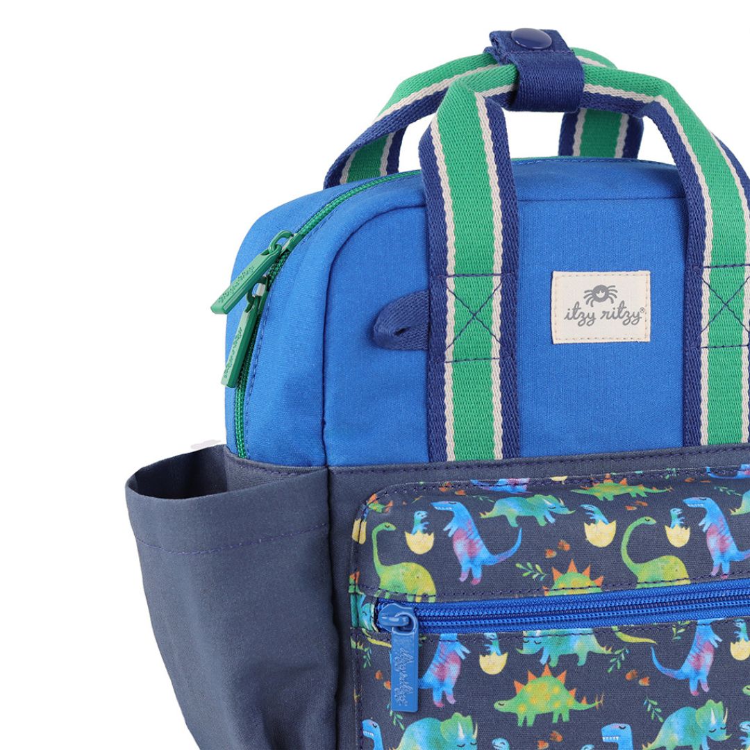 Itzy Bitzy Bag Toddler Backpack - Raining Dinos