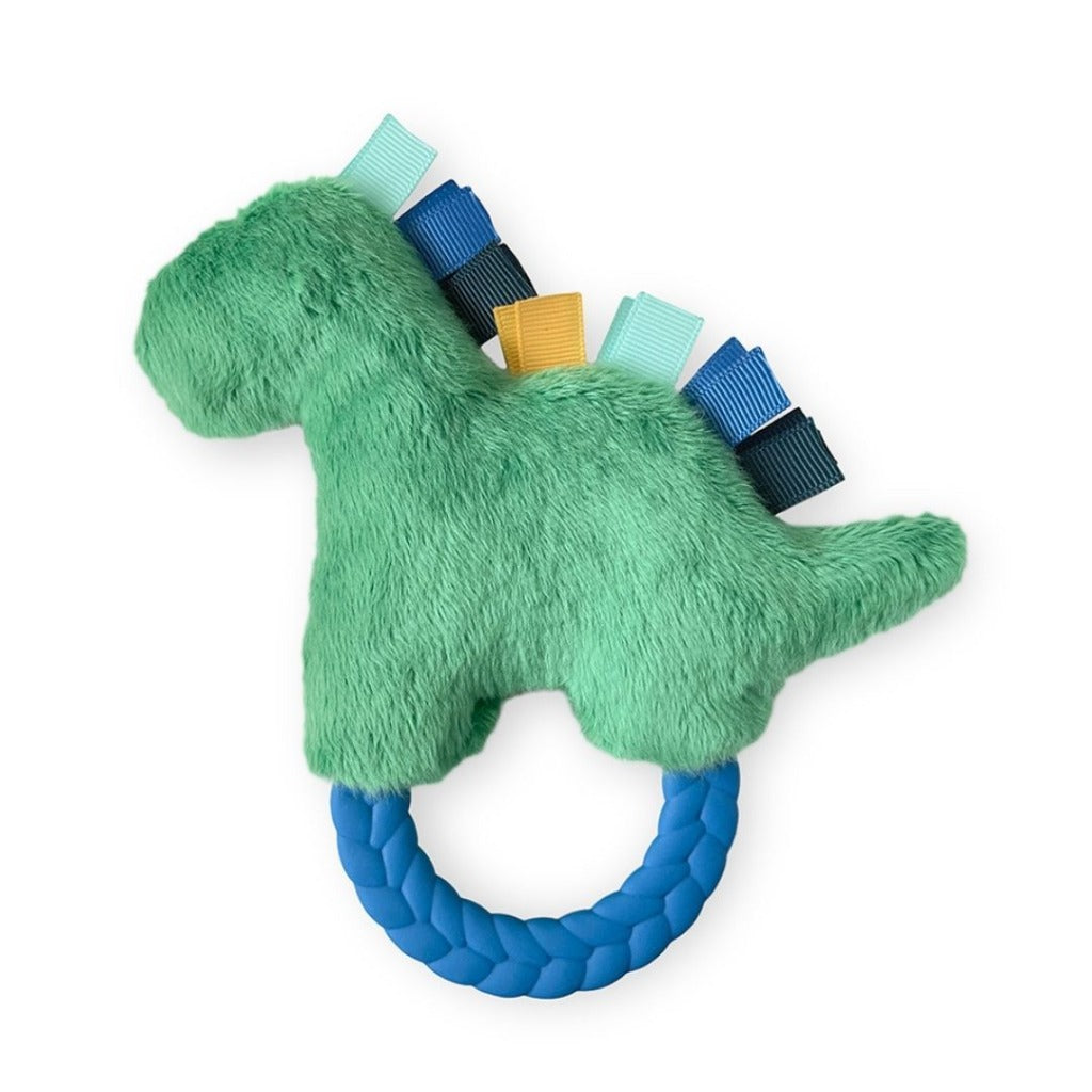 Ritzy Rattle Pal™ Plush Rattle Pal with Teether Toy Itzy Ritzy Dino 