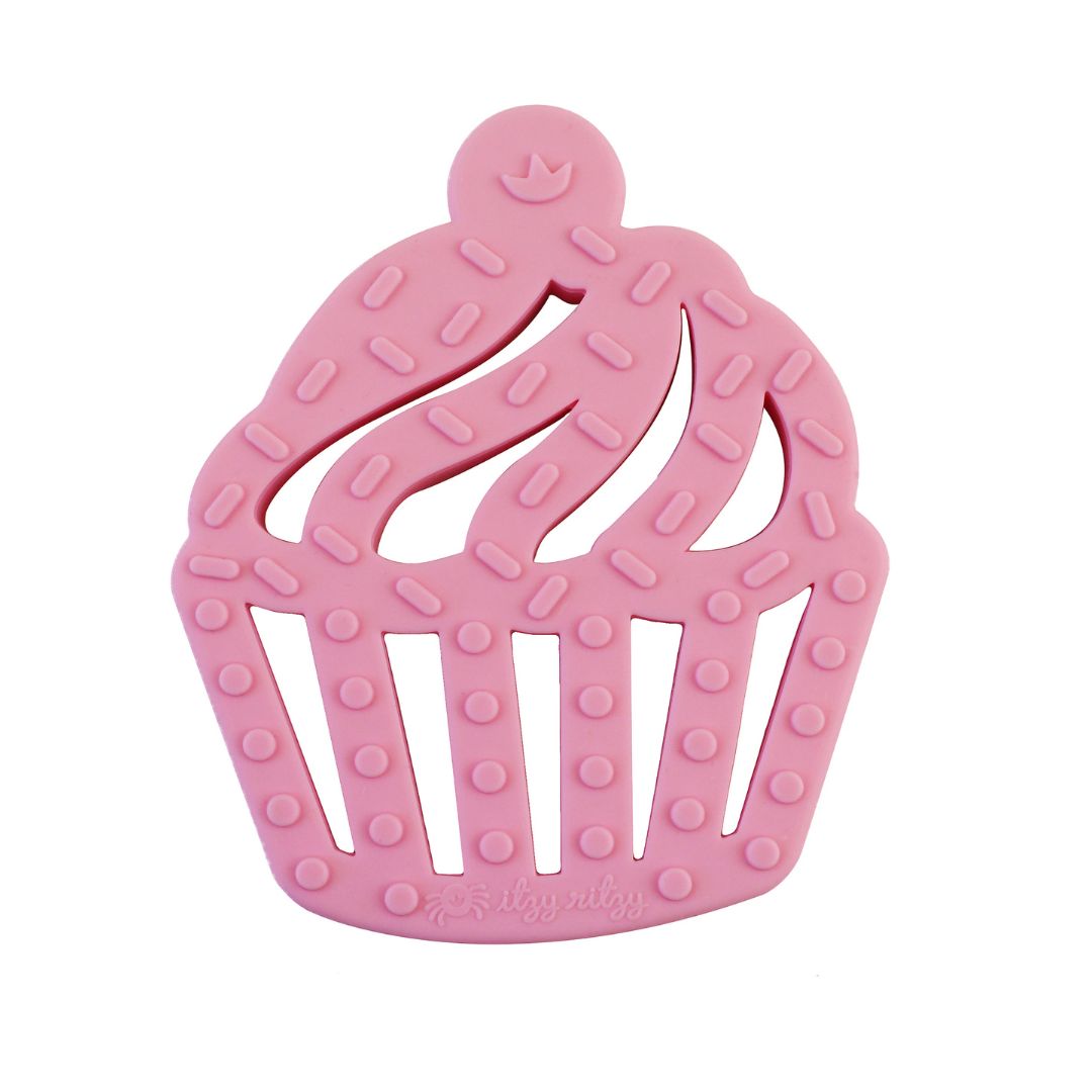 Chew Crew™ Silicone Baby Teether Silicone Teethers Itzy Ritzy® - Cupcake Teether