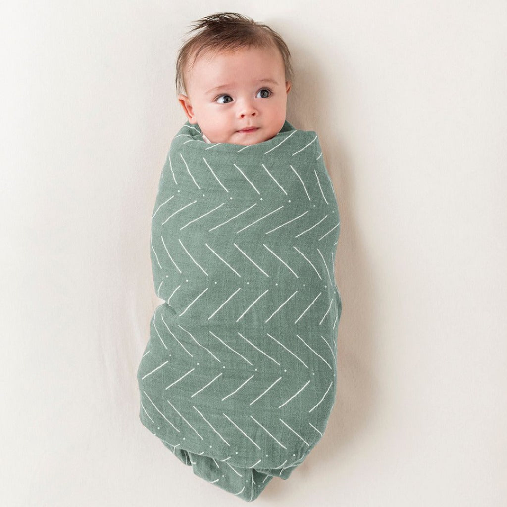 Breastfeeding Boss™ A Multitasking Must-Have for Nursing, Swaddling & More Nursing Cover Itzy Ritzy Sage Mudcloth