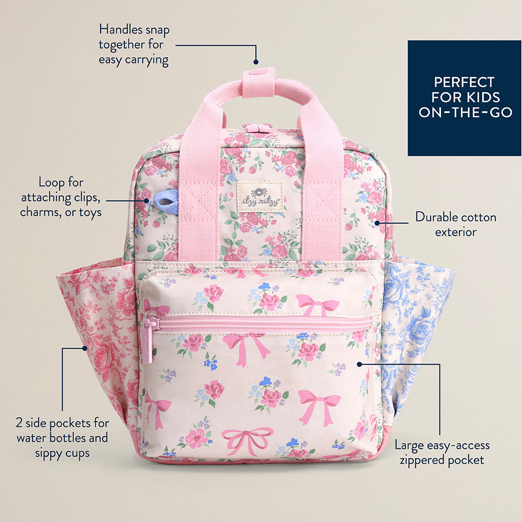 Itzy Bitzy Bag™ Toddler Backpack Ribbons & Roses