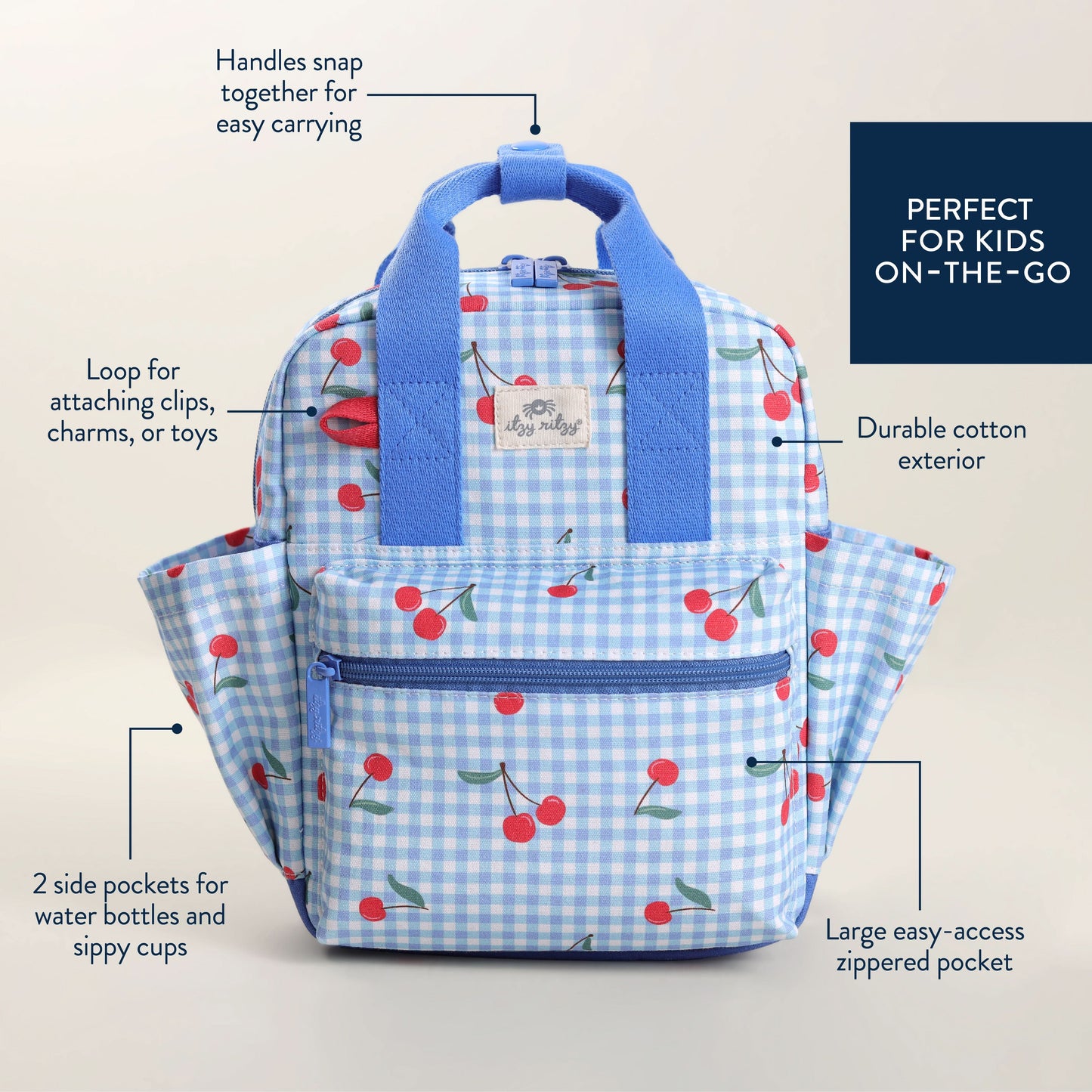 Itzy Bitzy Bag Toddler Backpack - Cherry on Top