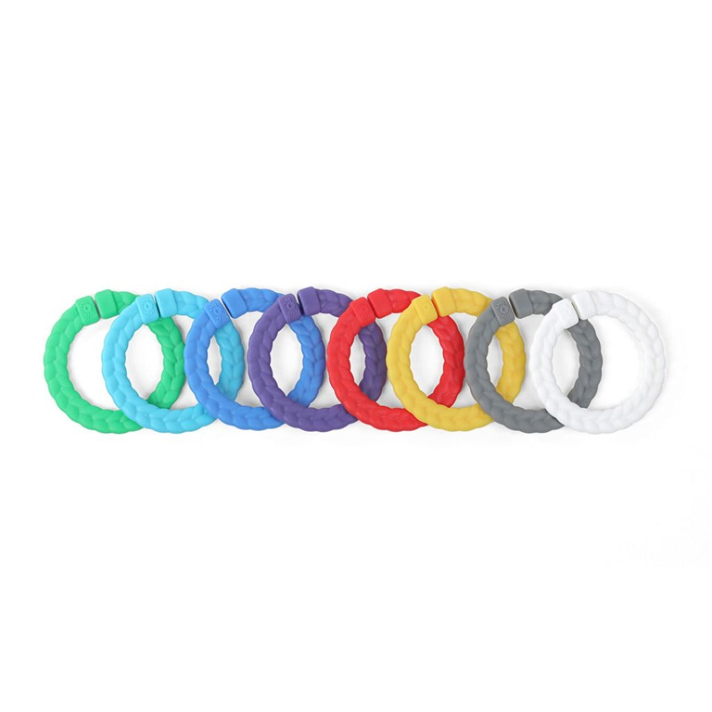 Bitzy Bespoke™ Ritzy Rings Linking Ring Set Toy Itzy Ritzy  Primary Rainbow