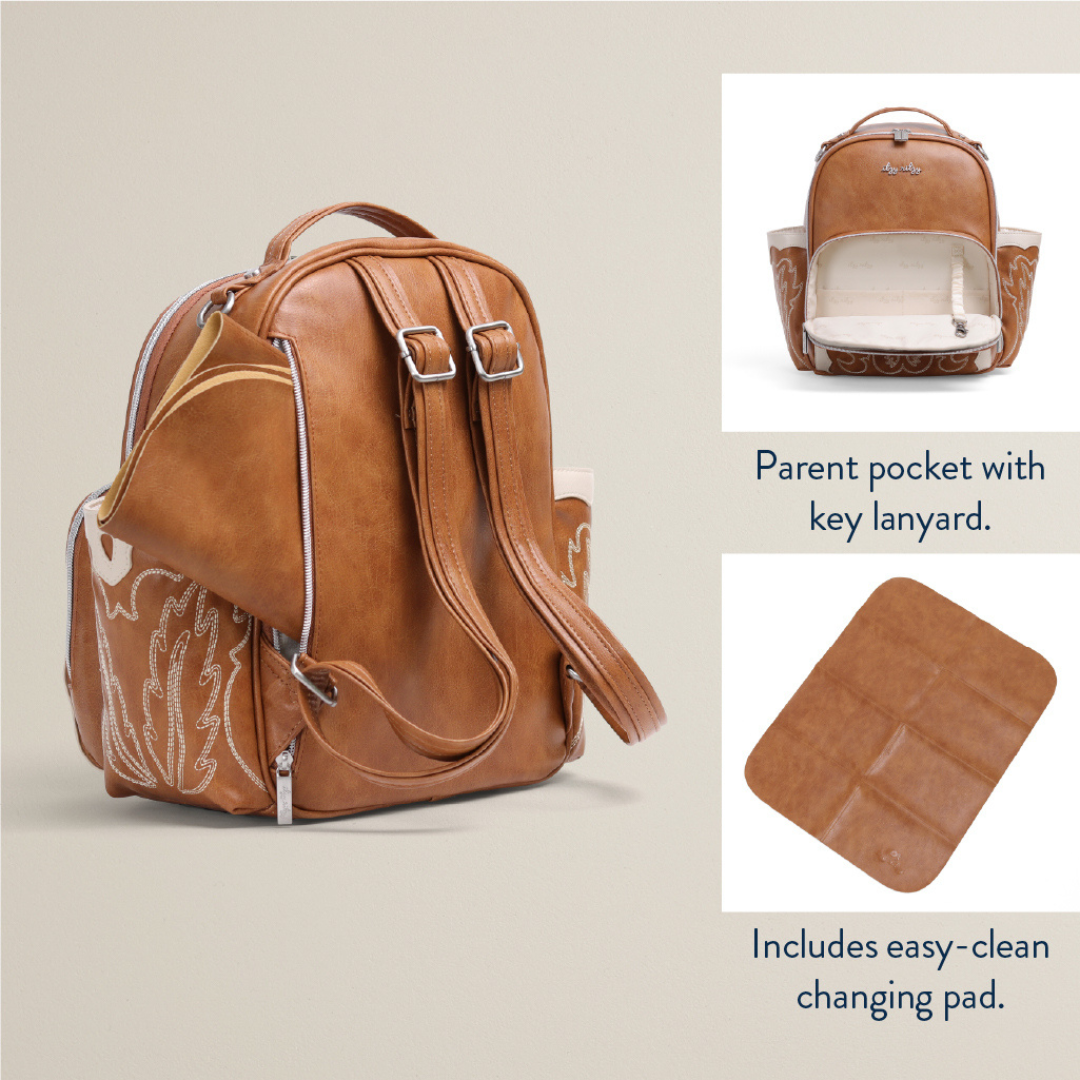 backpack nappy bag leather Nash Outlaw Itzy Mini Plus Diaper Bag Backpack