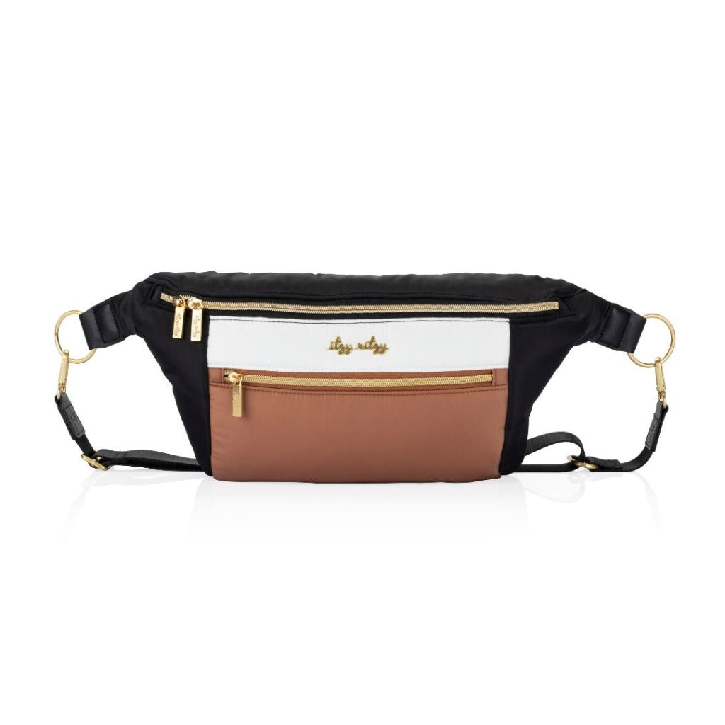 Pre-Order Ritzy Pack™ Fanny Pack & Crossbody Diaper Bag - Coffee & Cream