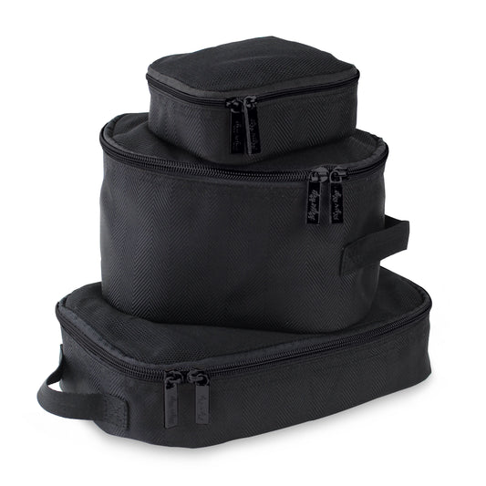 Pack Like A Boss™ Packing Cubes Storage Itzy Ritzy Matte Black