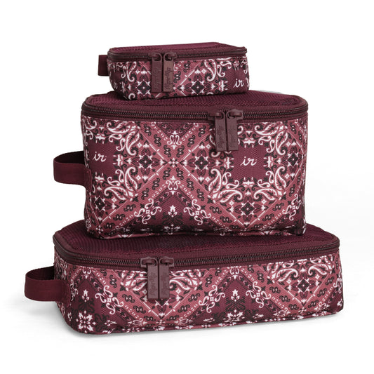 Paisley Wine Pack Like a Boss Packing Cubes | Aspen Collection