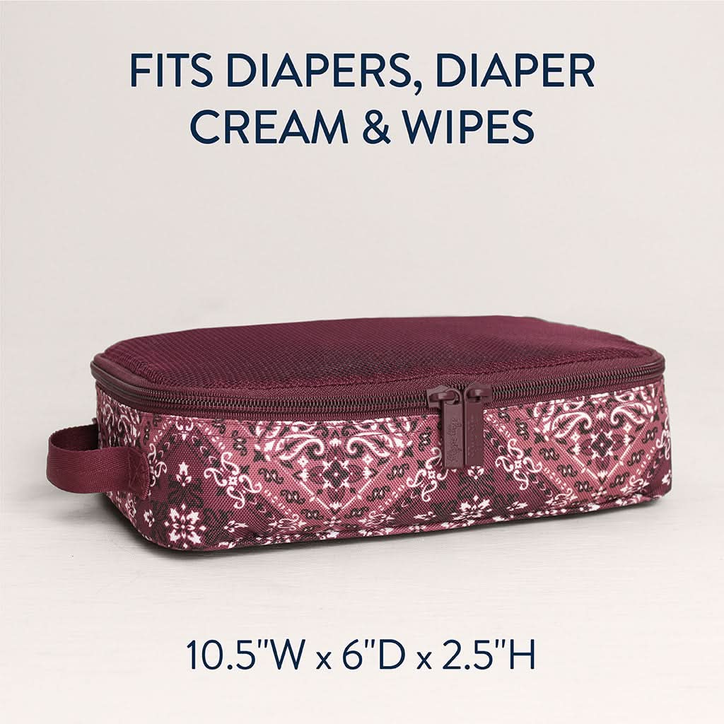 Paisley Wine Pack Like a Boss Packing Cubes | Aspen Collection