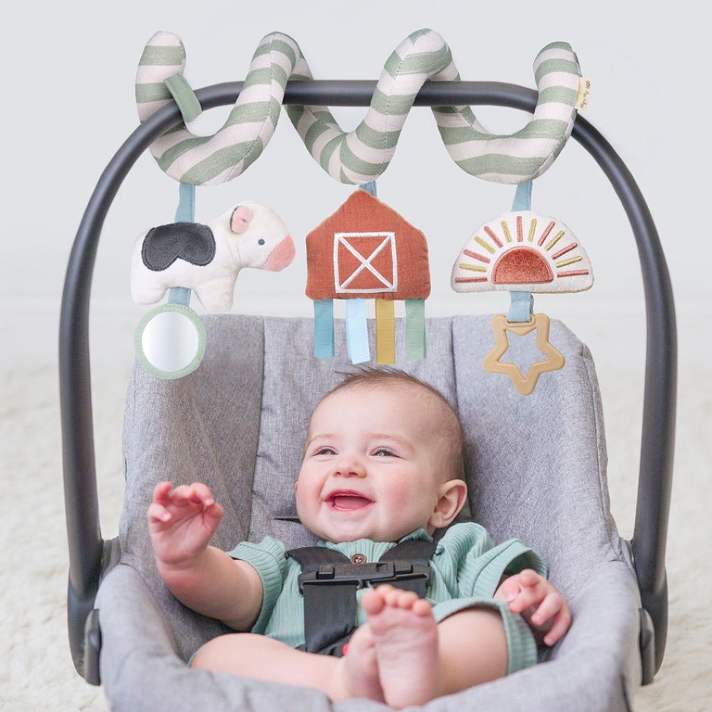 Bitzy Bespoke™ Itzy Bitzy Spiral Car Seat Activity Toy Toy Itzy Ritzy - Farm