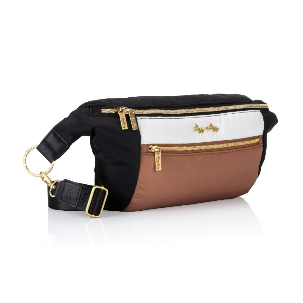 Pre-Order Ritzy Pack™ Fanny Pack & Crossbody Diaper Bag - Coffee & Cream