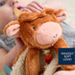 Itzy Lovey™ Plush and Teether Toy Wyatt the Highland Cow