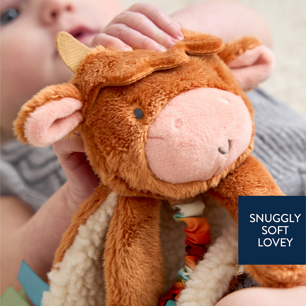 Itzy Lovey™ Plush and Teether Toy Wyatt the Highland Cow