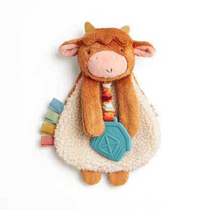 Itzy Lovey™ Plush and Teether Toy Wyatt the Highland Cow