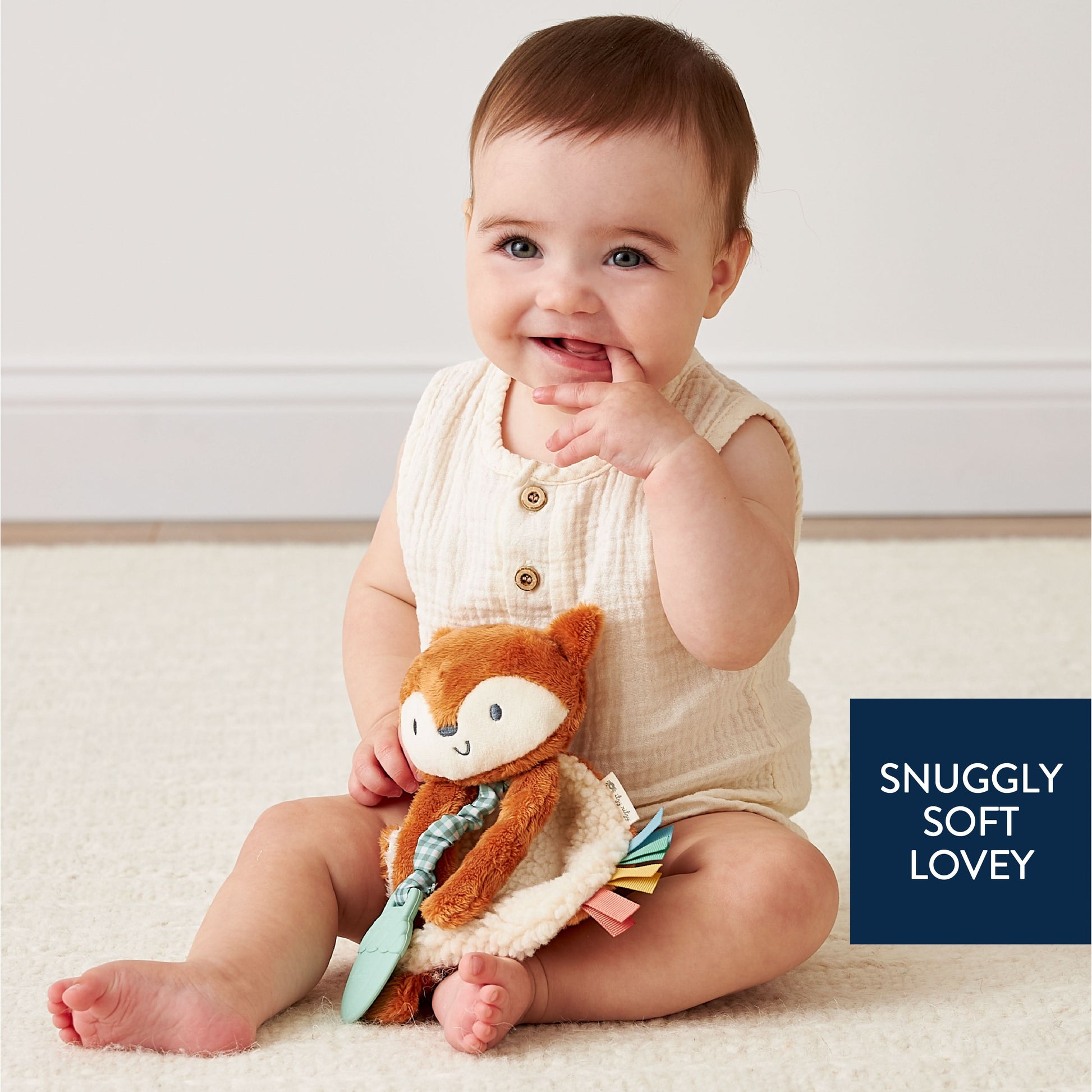 Babylist x Itzy Lovey™ Plush and Teether Toy - Alex the Fox (Babylist Exclusive!)