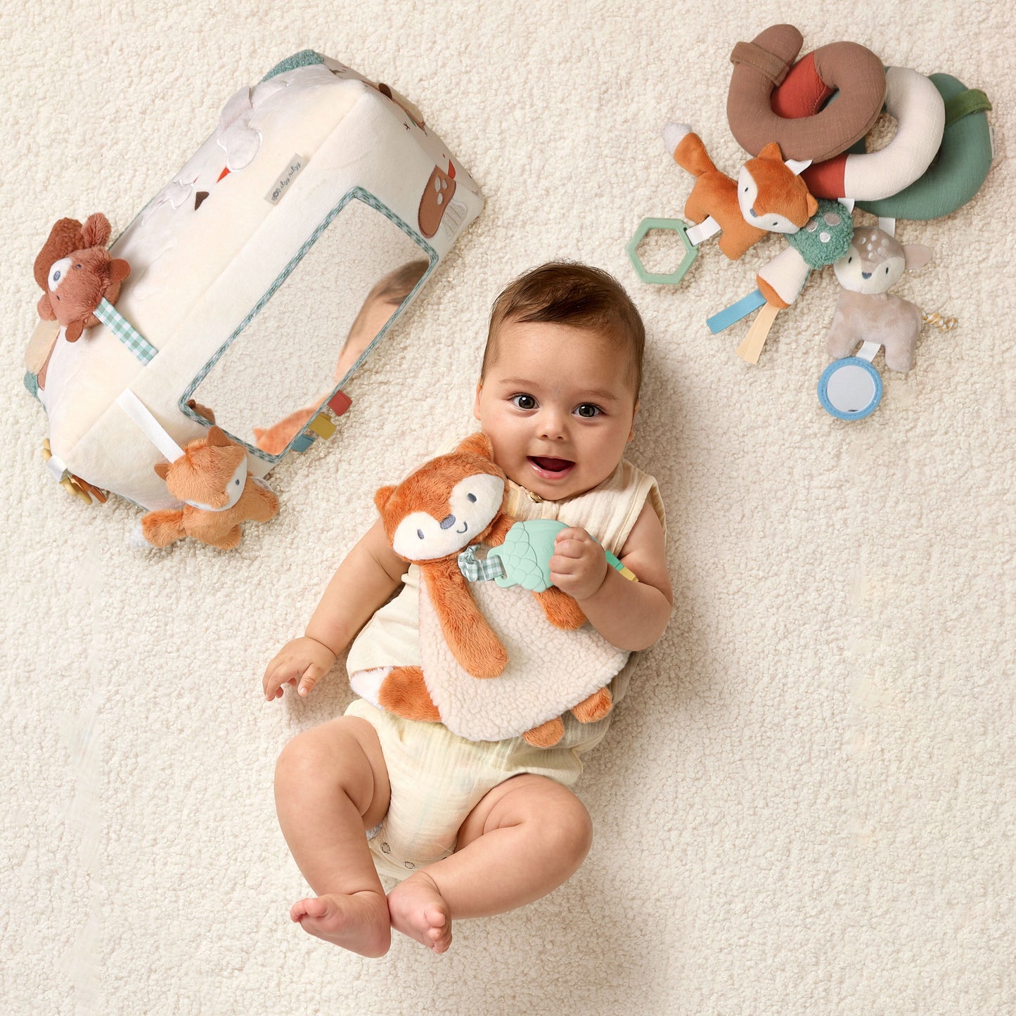 Babylist x Itzy Lovey™ Plush and Teether Toy - Alex the Fox (Babylist Exclusive!)