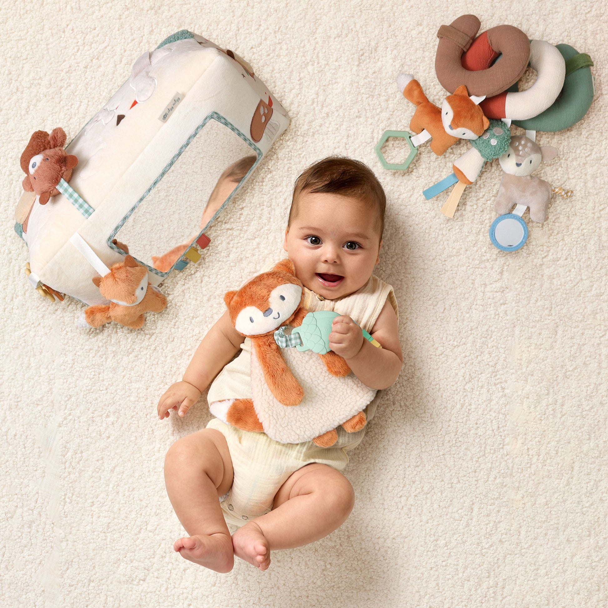 Babylist x Itzy Lovey™ Plush and Teether Toy - Alex the Fox (Babylist Exclusive!)
