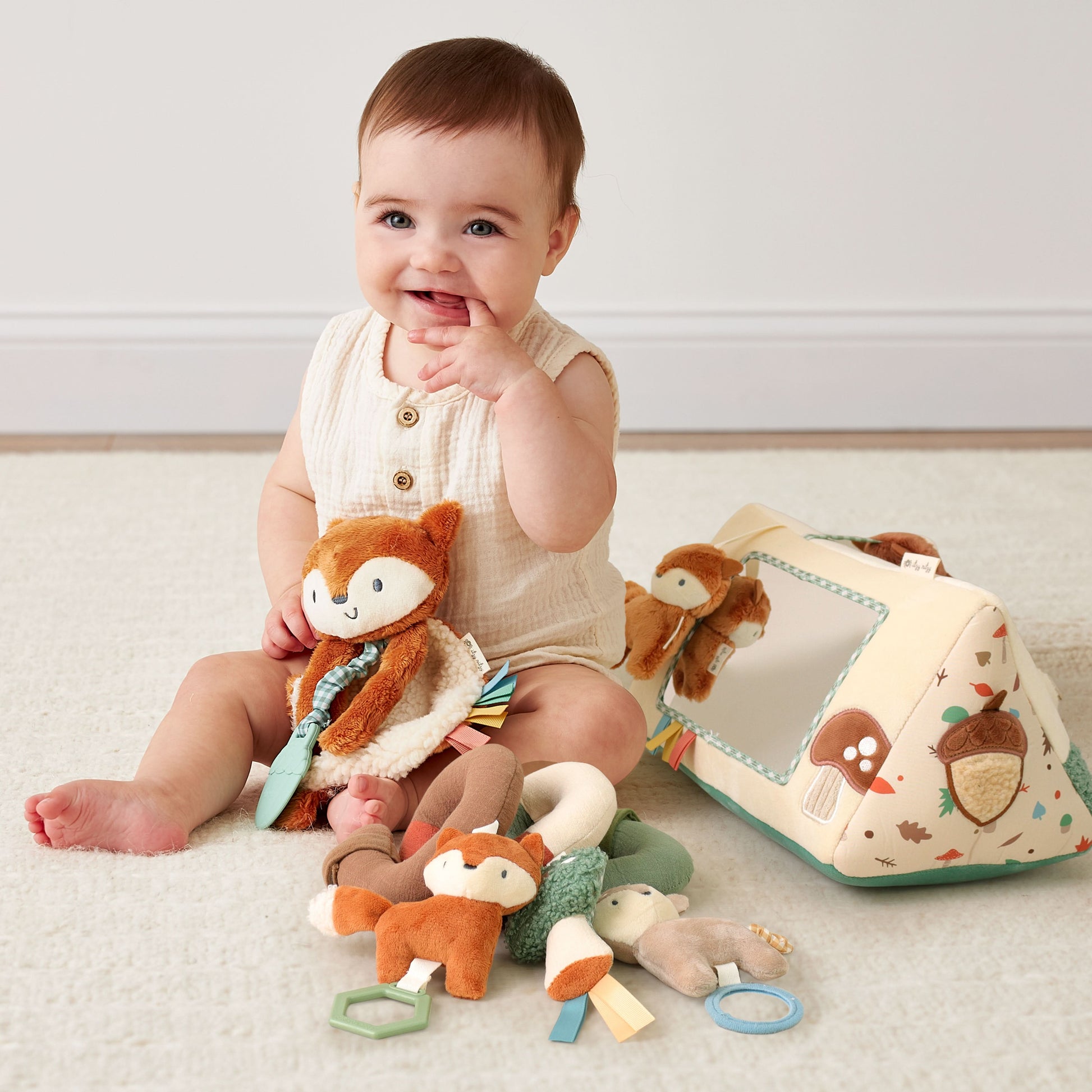 Babylist x Itzy Lovey™ Plush and Teether Toy - Alex the Fox (Babylist Exclusive!)