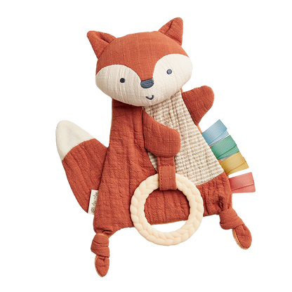 Bitzy Crinkle™ Sensory Crinkle Toy with Teether Toy Itzy Ritzy Fox