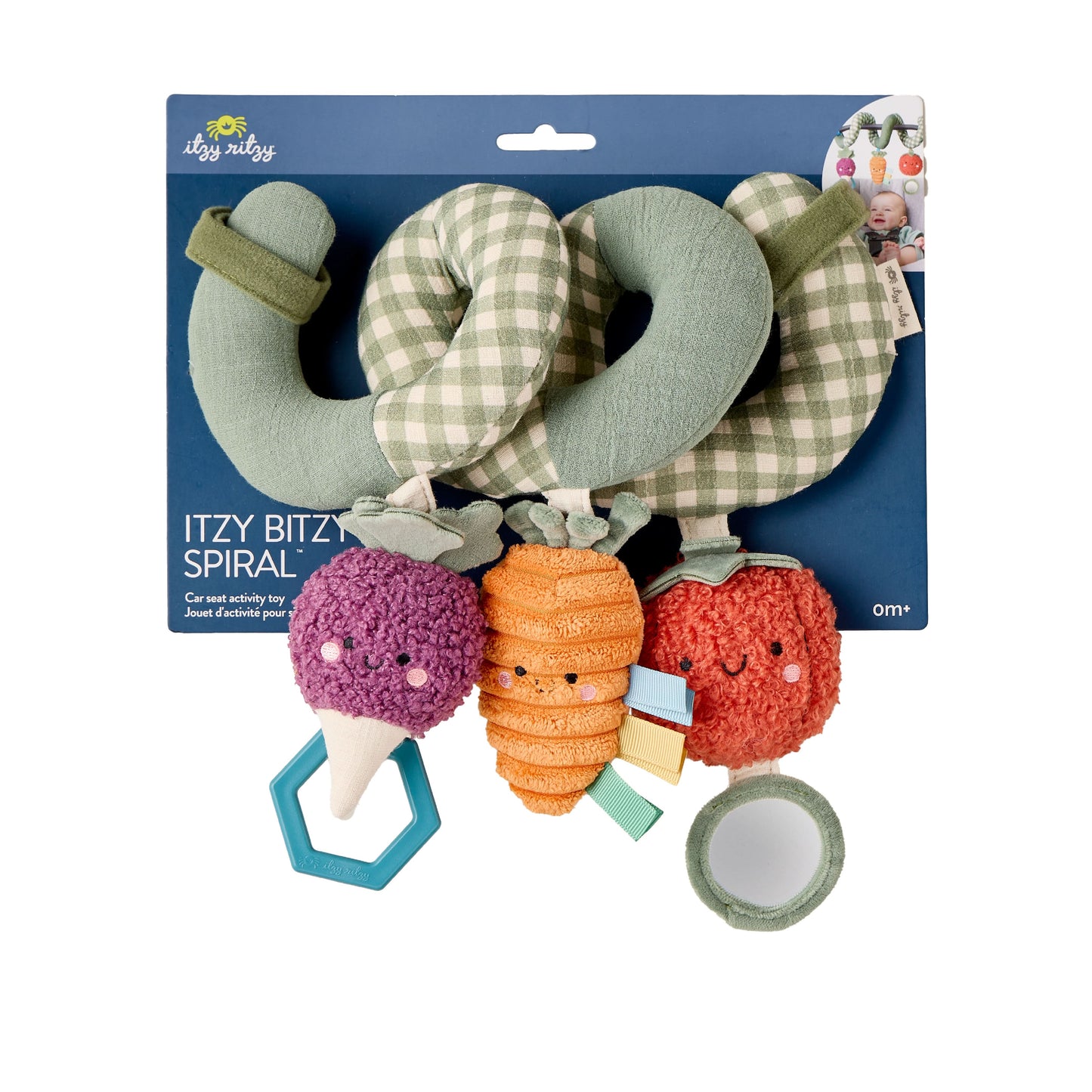 Bitzy Bespoke™ Itzy Bitzy Spiral Car Seat Activity Toy Toy Itzy Ritzy - Veggie