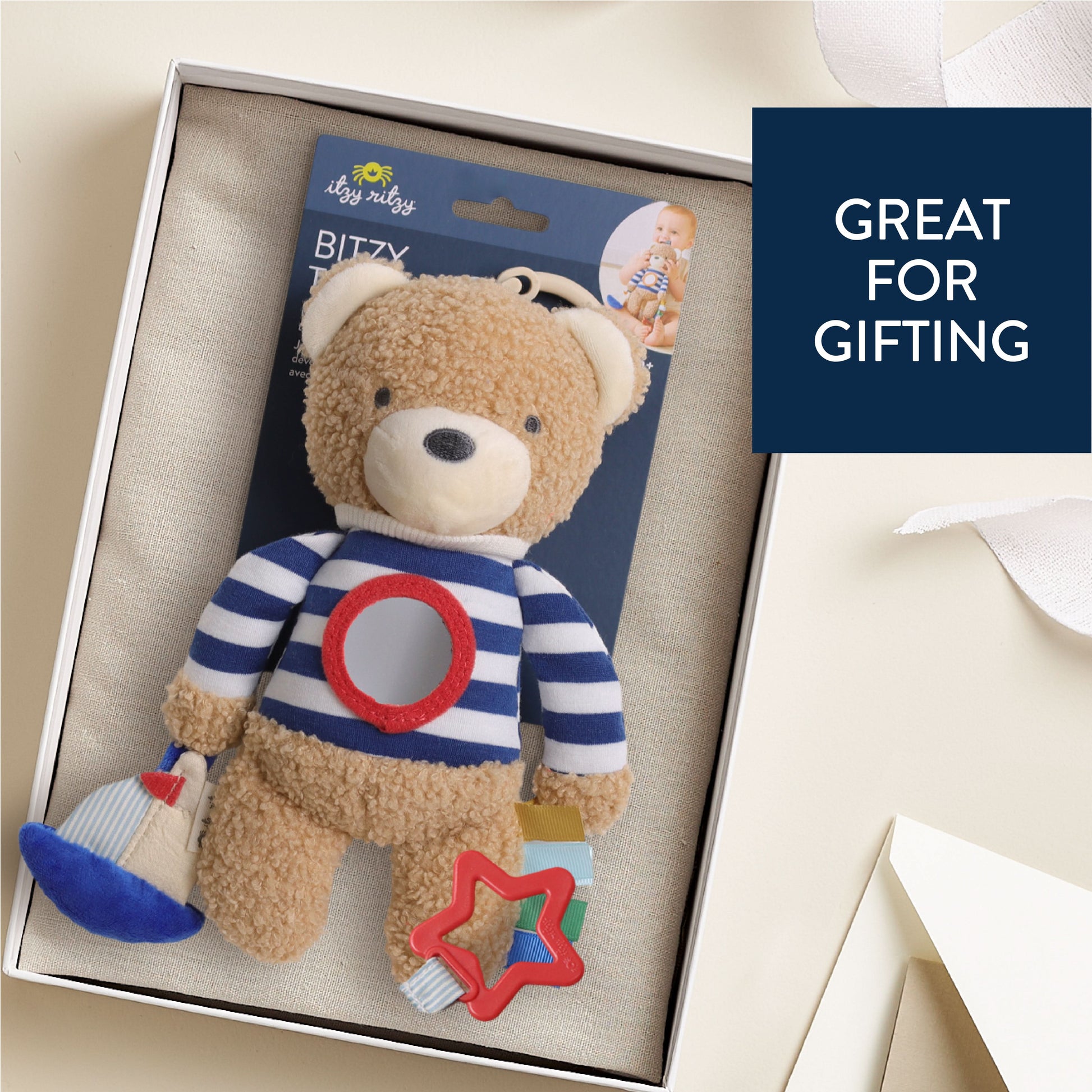 Bitzy Traveler™ Developmental Sensory Theo the Nautical Bear