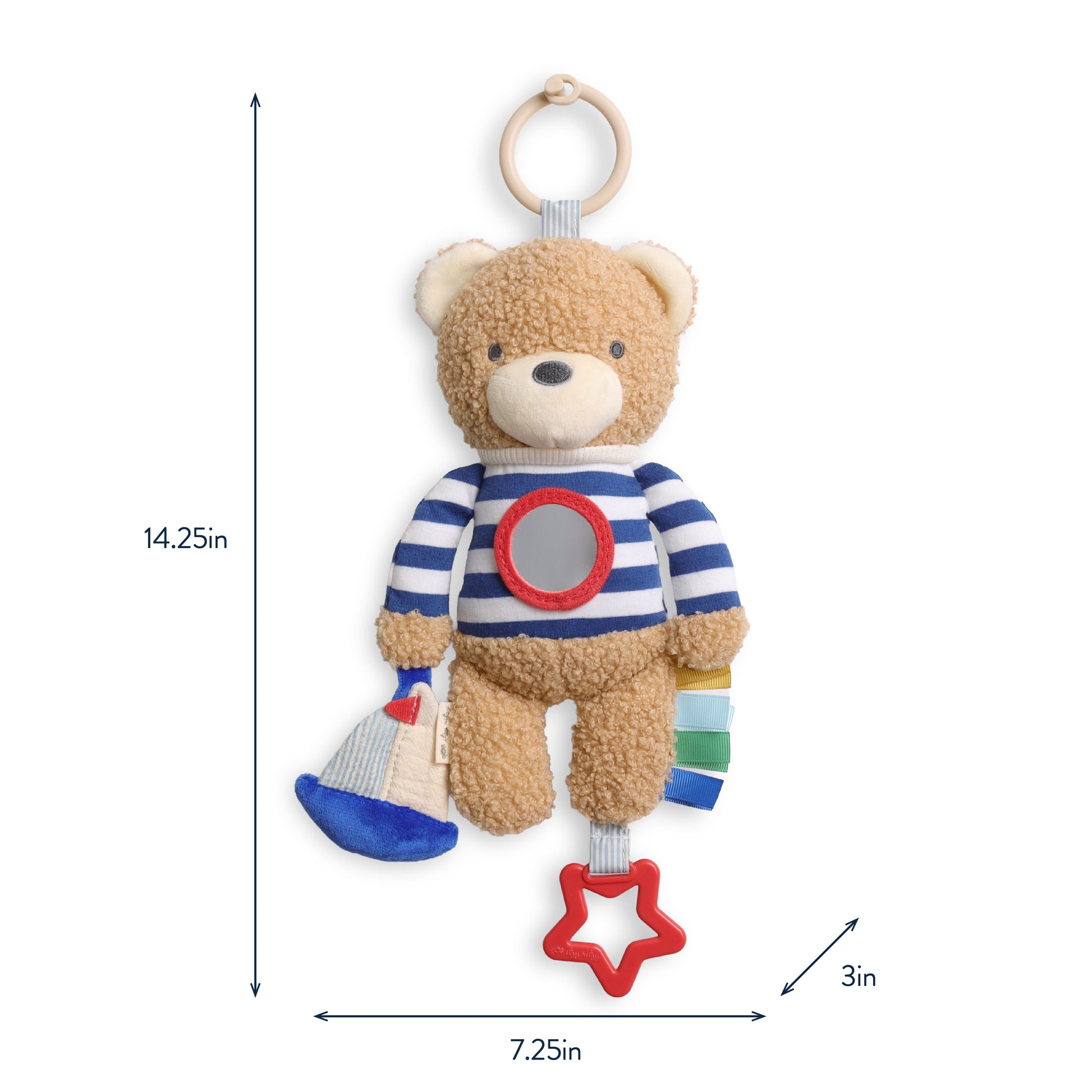 Bitzy Traveler™ Developmental Sensory Theo the Nautical Bear