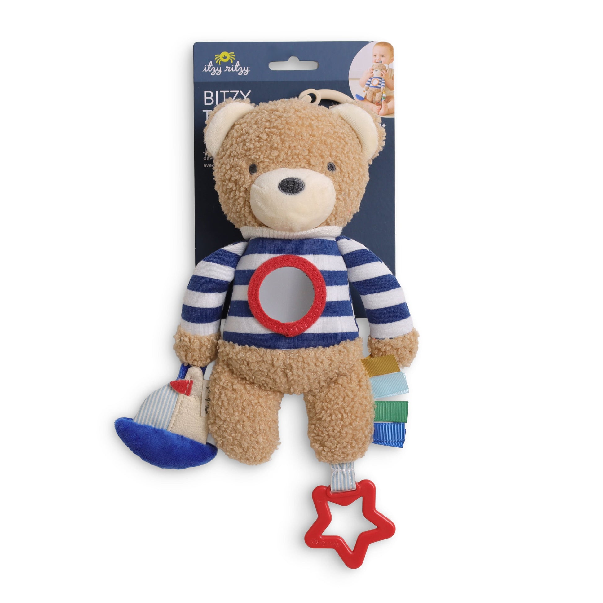 Bitzy Traveler™ Developmental Sensory Theo the Nautical Bear