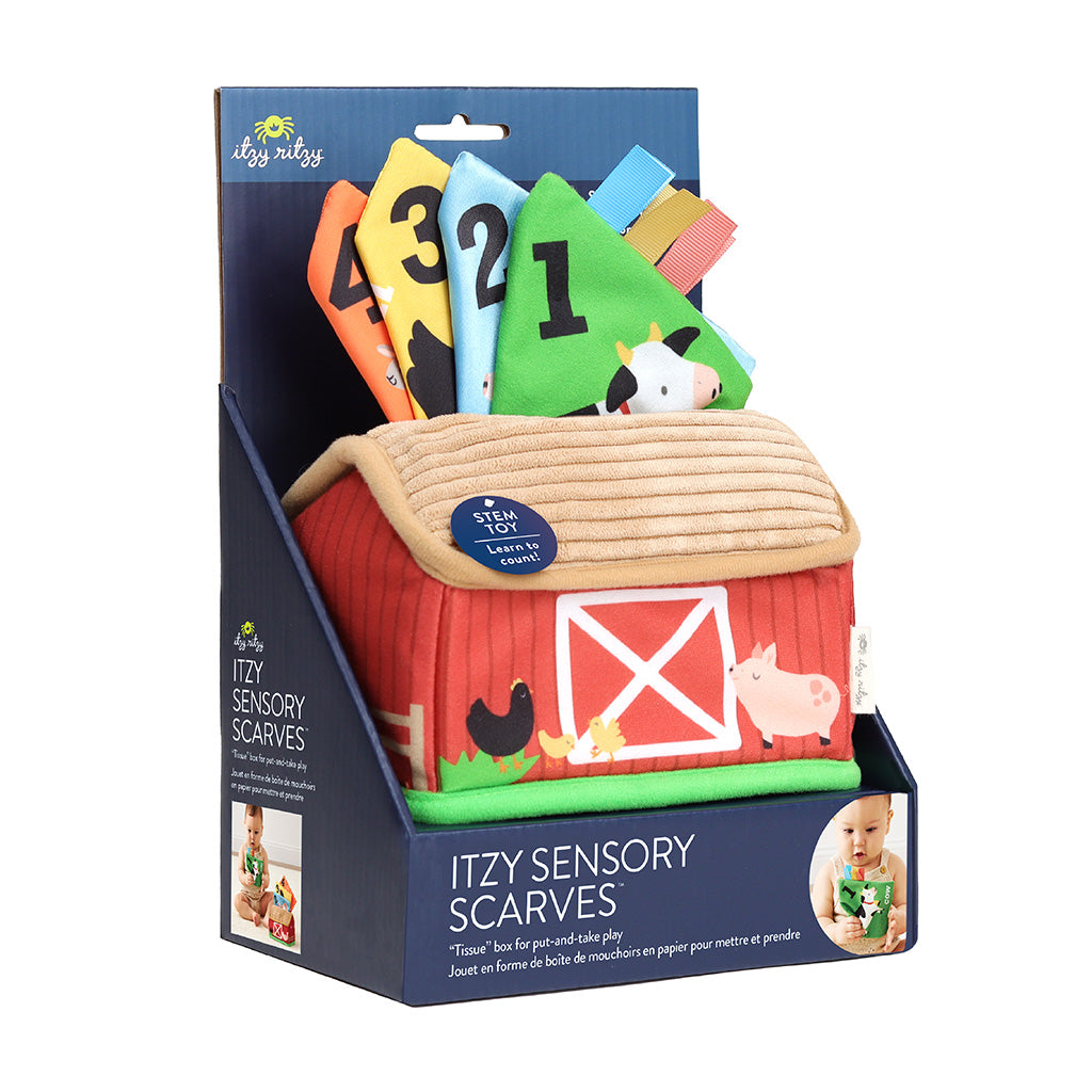 Itzy Sensory Scarves Farm Friends