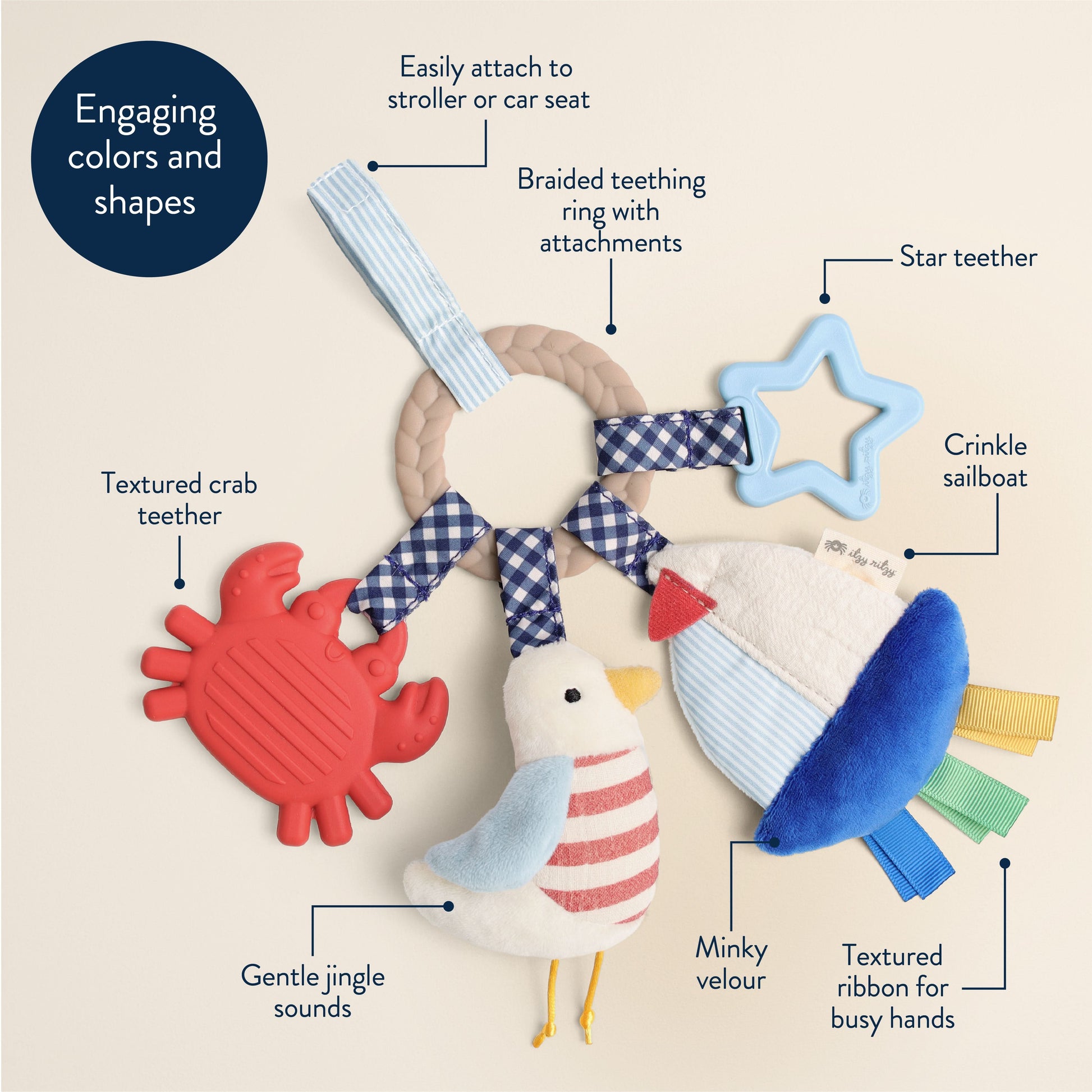 Bitzy Busy Ring™ Nautical
