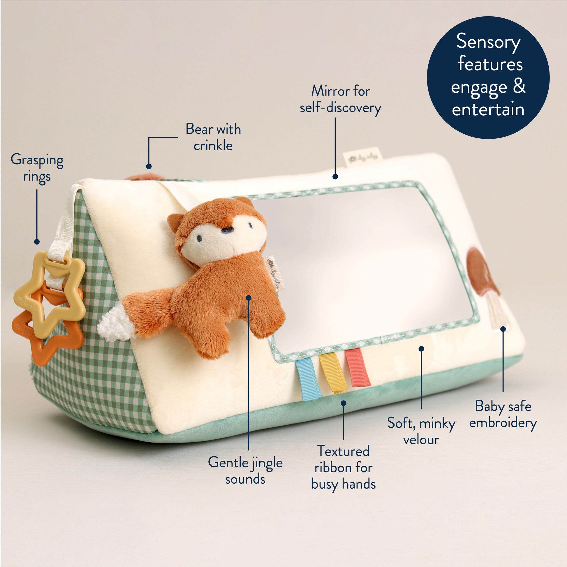 Babylist x Itzy™ Tummy Time Mirror - Alex the Fox (Babylist Exclusive!)